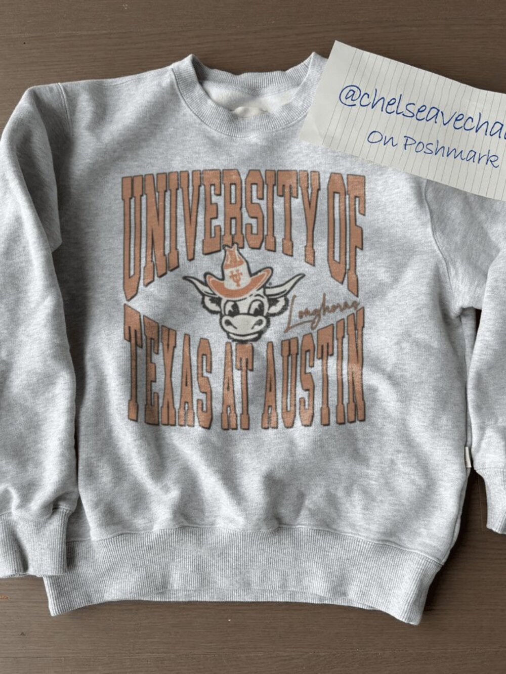 Vintage University of Texas at Austin Sweatshirt, Texas Longhorns Football Shirt